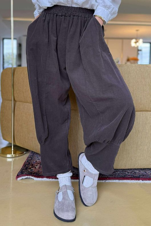 Cooper Needlecord Quirky Cocoon Pant Coffee Bean  /14 =